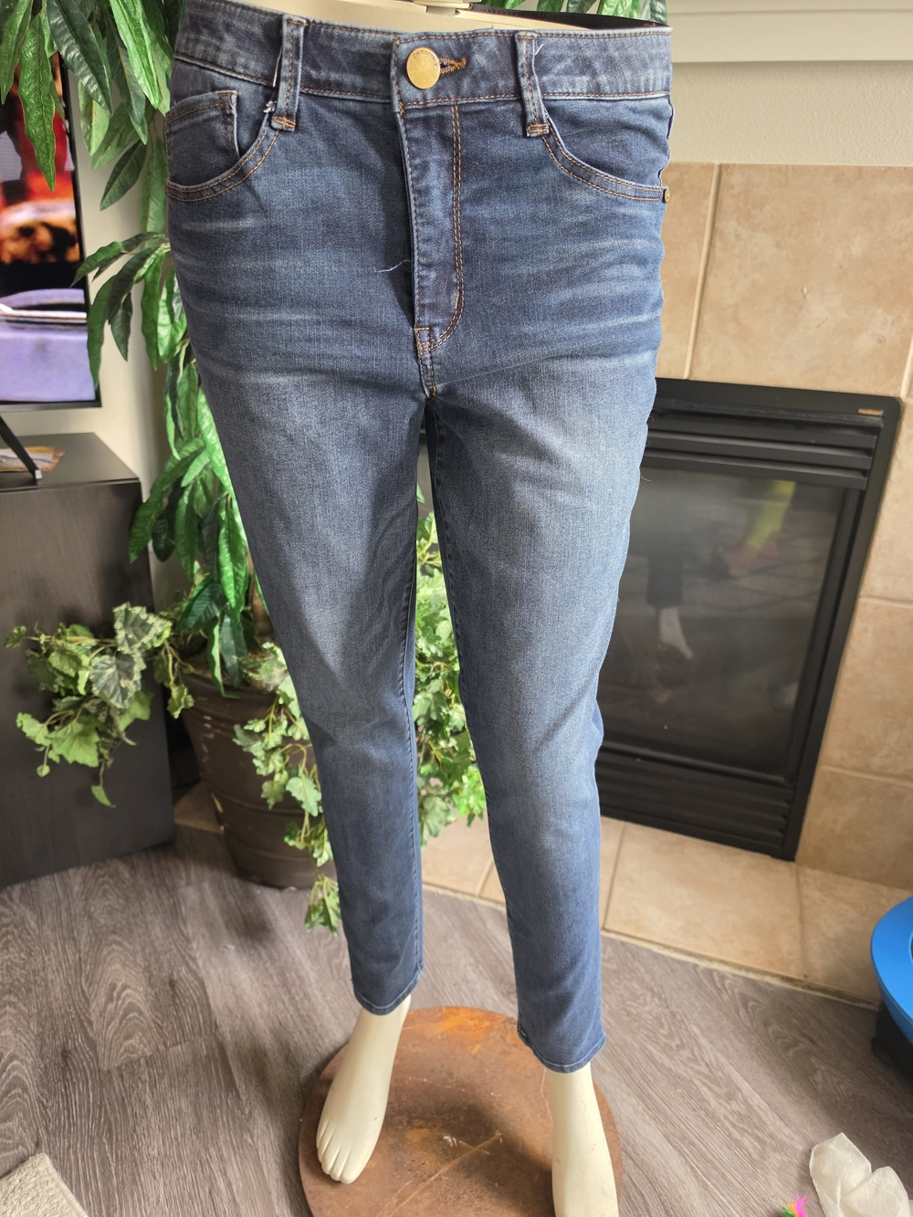 Democracy Women's Skinny Jeans in Medium Blue Wash